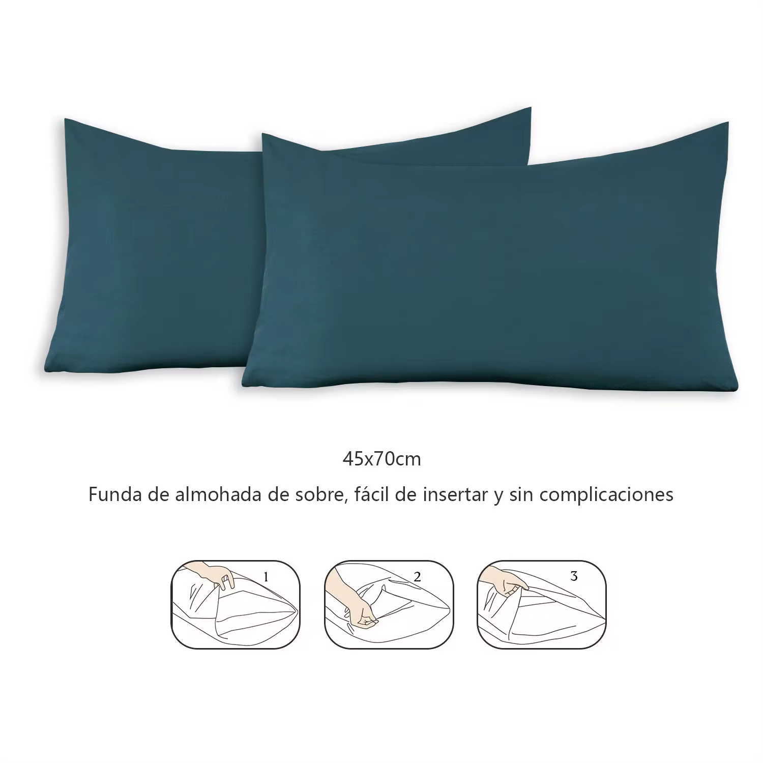 Textilwi – Juego de Sábanas de 3 o 4 Piezas para Cama 90/105/135/150cm – Suave y Transpirable – Incluye Sábana Bajera Ajustable, Encimera y Fundas de Almohada - Imagen 3