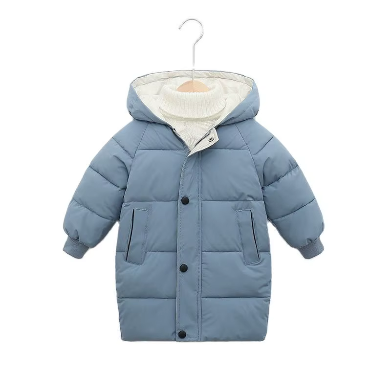 Ropa de abrigo larga para niños, ropa de algodón para adolescentes, abrigos Parka acolchados de algodón para niños y niñas, chaqueta cálida gruesa para invierno y otoño - Imagen 5