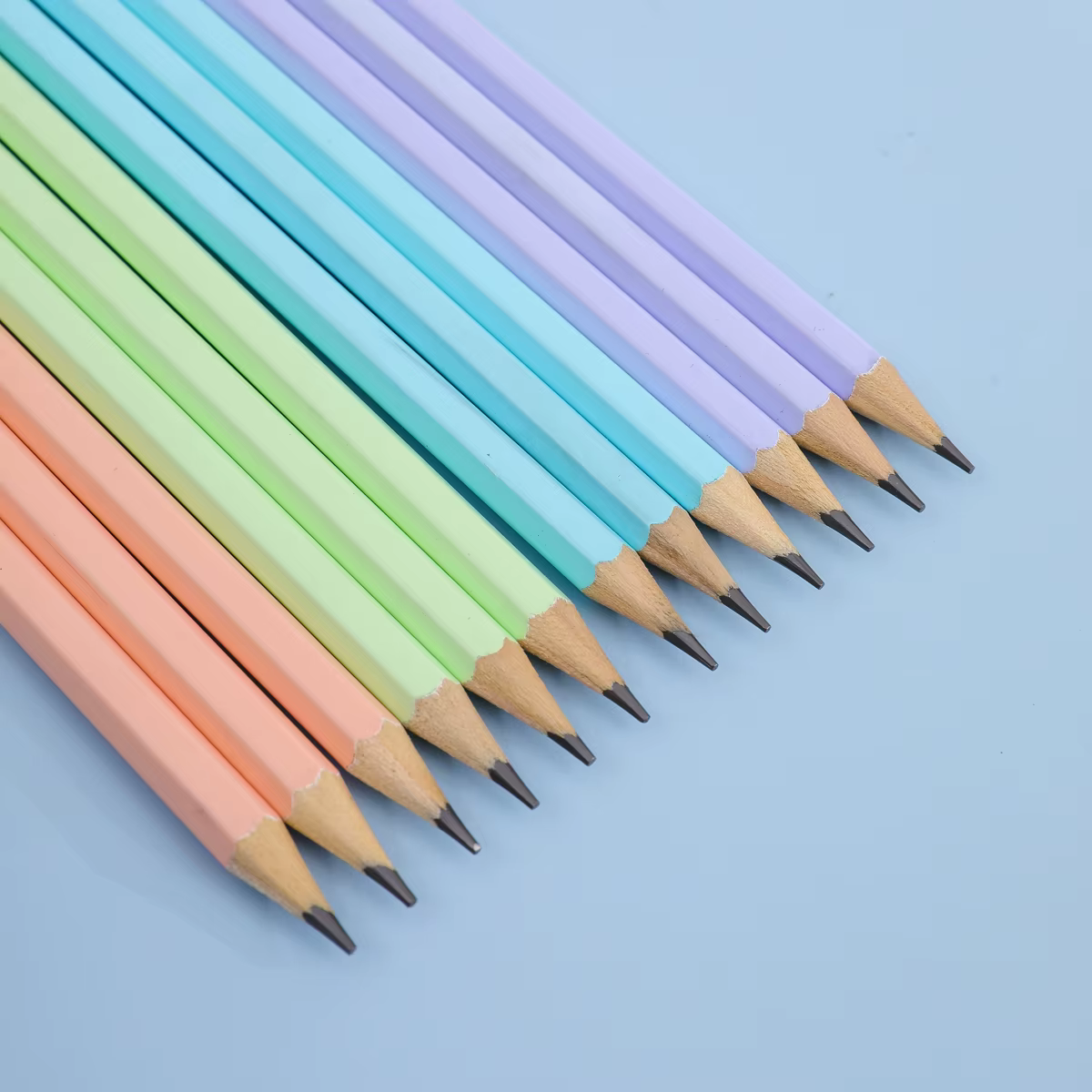 Lápices de grafito para dibujo profesional, lápices de plomo negro para bocetos y escritura, Macaron 2B, 12 piezas - Imagen 3