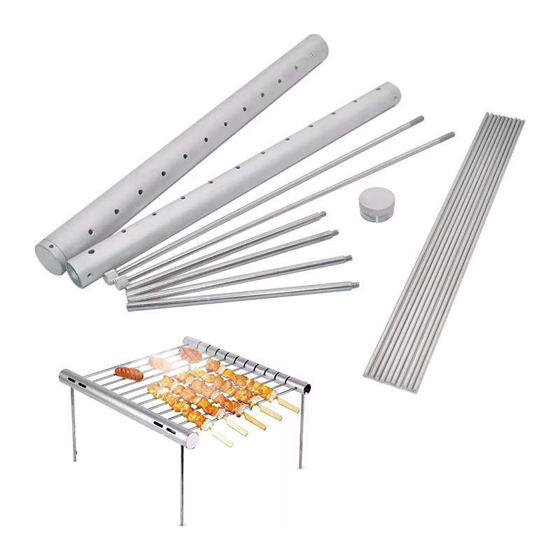 Parrilla de barbacoa portátil de acero inoxidable para cocinar, Mini parrilla plegable, accesorios para barbacoa al aire libre, Picnic, parque en casa - Imagen 7