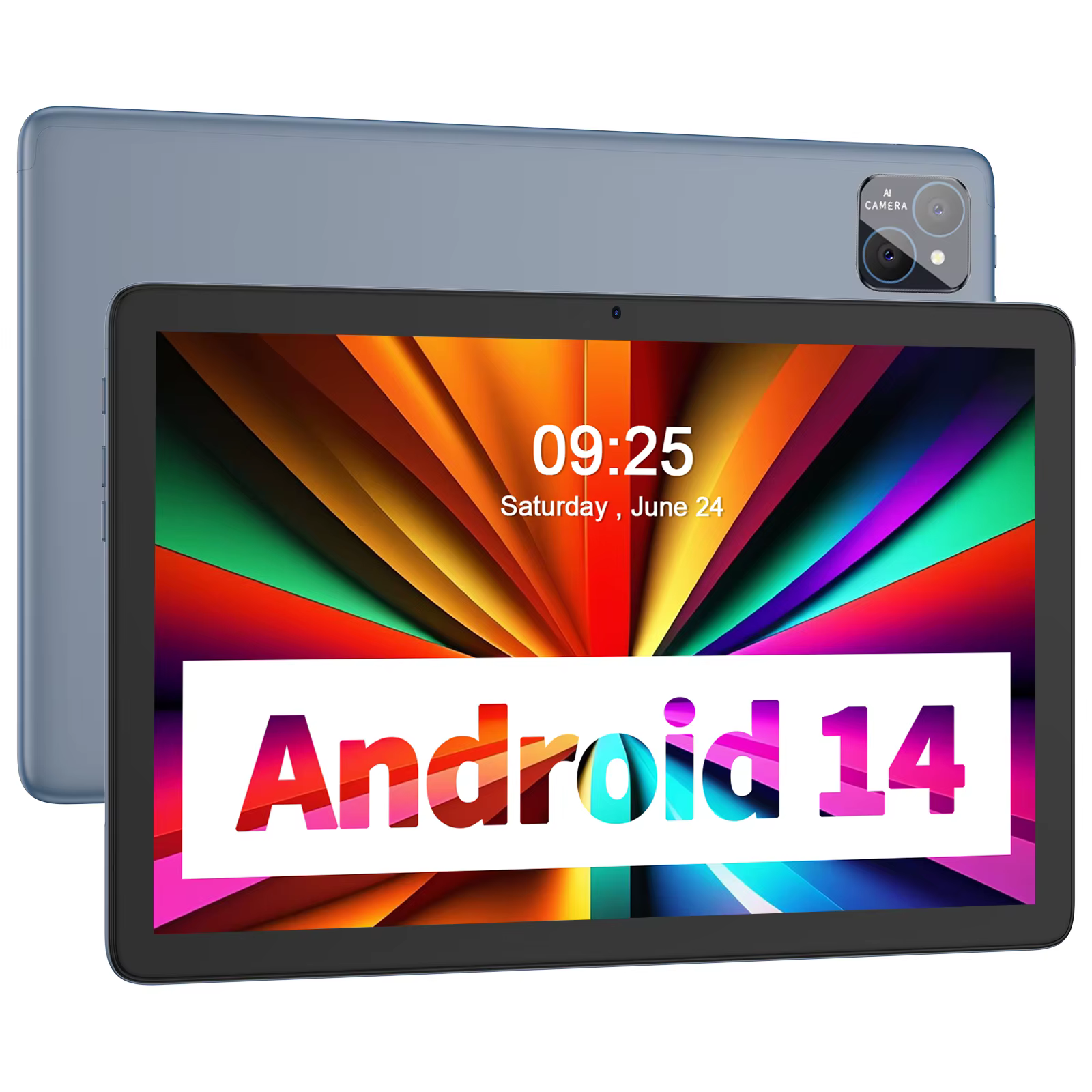 PRITOM-Tablet TAB11 Android 14 DE 10 pulgadas, 8GB(4 + 4 expandible), RAM + 128GB ROM, ocho núcleos, WiFi 5G, con teclado, ratón, funda - Imagen 2