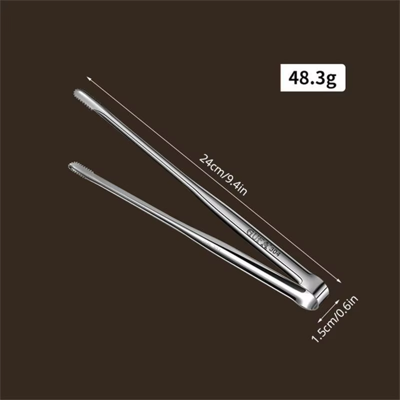 304 de barbacoa, pinzas para barbacoa, utensilios de cocina para barbacoa, accesorios de cocina plateados, suministros para acampar - Imagen 6