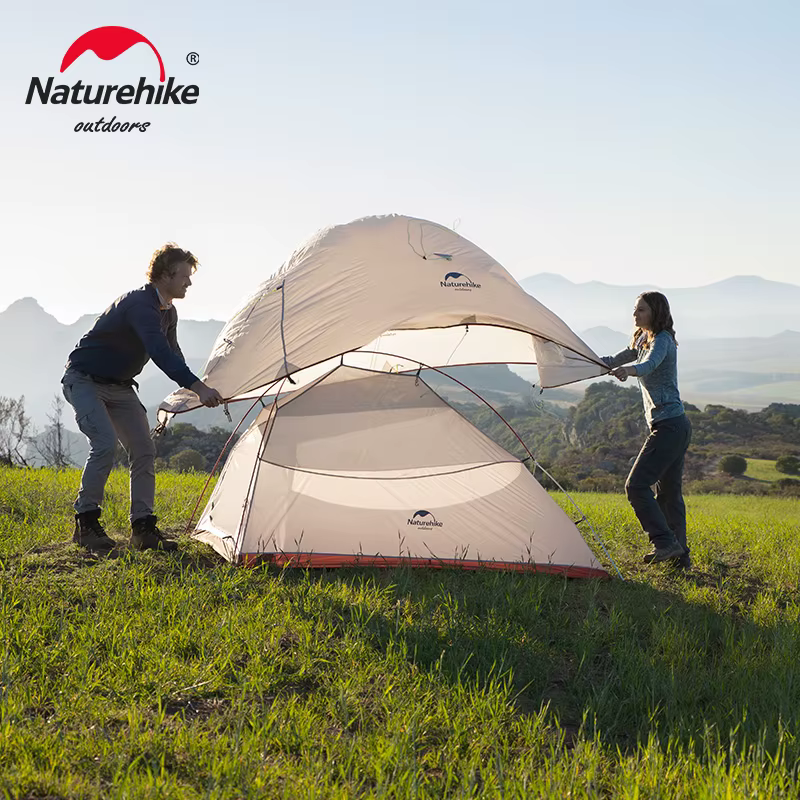 Naturehike Cloud Up 1 2 3 People Tenda Ultralight 20D Tenda da campeggio Impermeabile Escursionismo all’aperto Tenda da viaggio Zaino in spalla Tenda da ciclismo - Imagen 2