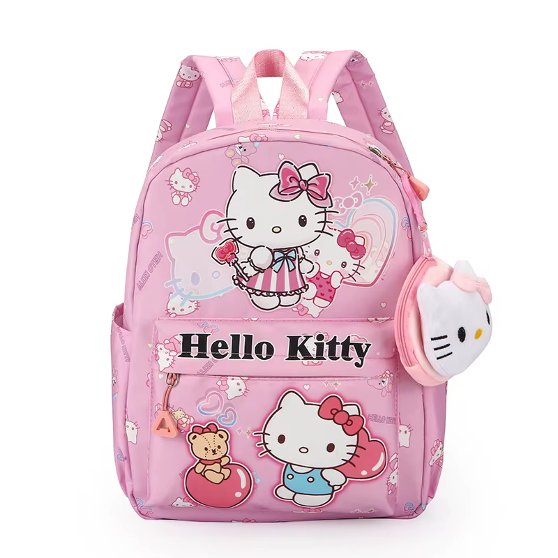 Mochila Kuromi & Cinnamoroll con monedero, mochila escolar de dibujos animados de Hello Kitty, mochila informal de viaje para niña para uso diario - Imagen 5