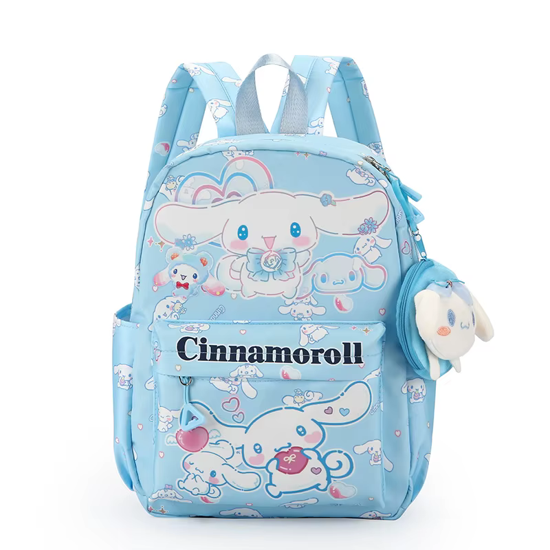 Mochila Kuromi & Cinnamoroll con monedero, mochila escolar de dibujos animados de Hello Kitty, mochila informal de viaje para niña para uso diario - Imagen 4