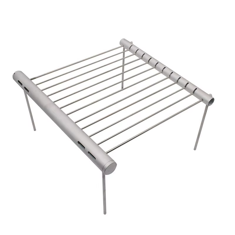 Parrilla de barbacoa portátil de acero inoxidable para cocinar, Mini parrilla plegable, accesorios para barbacoa al aire libre, Picnic, parque en casa - Imagen 2
