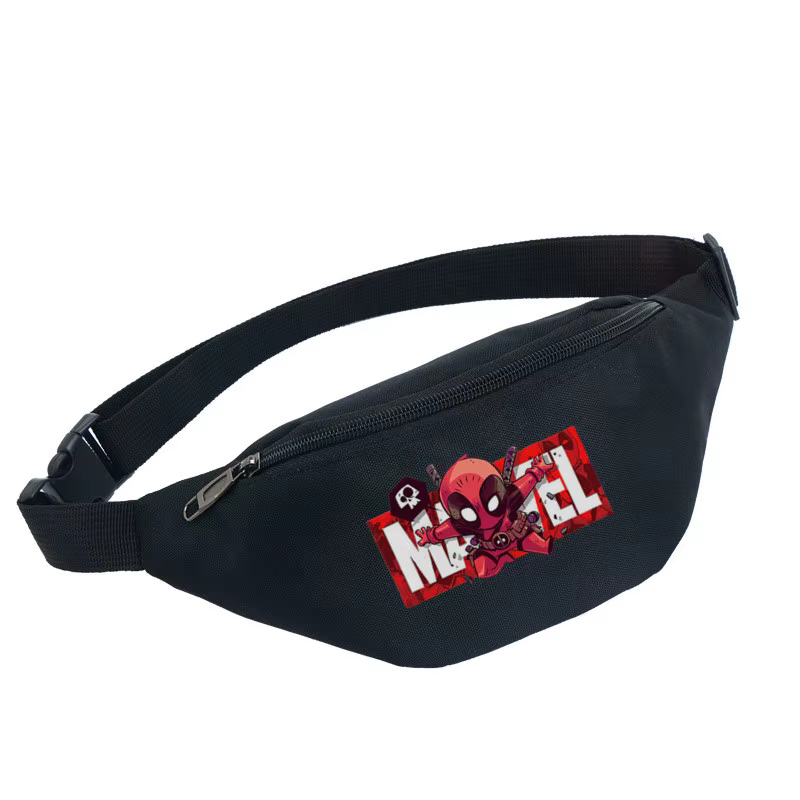 Riñonera de punto de Spiderman de Disney, riñonera de dibujos animados para chica, bolso deportivo con cremallera para mujer y hombre, bolso cruzado multifunción, regalos - Imagen 3