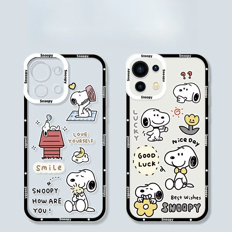 Bonita funda de teléfono Snoopy para Iphone 15 Pro Max 11 12 13 14 Pro Max 6 6S 7 8 Plus 12 Mini XS XR SE 2 3 funda suave transparente - Imagen 5