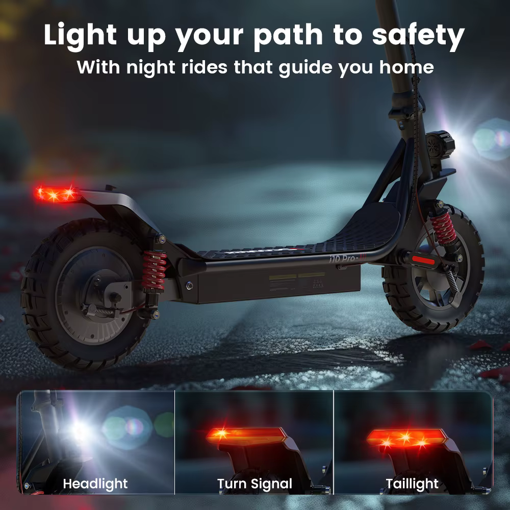 Iscooter-patinete eléctrico i10pro, Scooter plegable con neumático de 10 pulgadas, 800W, 48V, 15Ah, velocidad máxima de 45 km/h, alcance de 60KM, con aplicación - Imagen 6