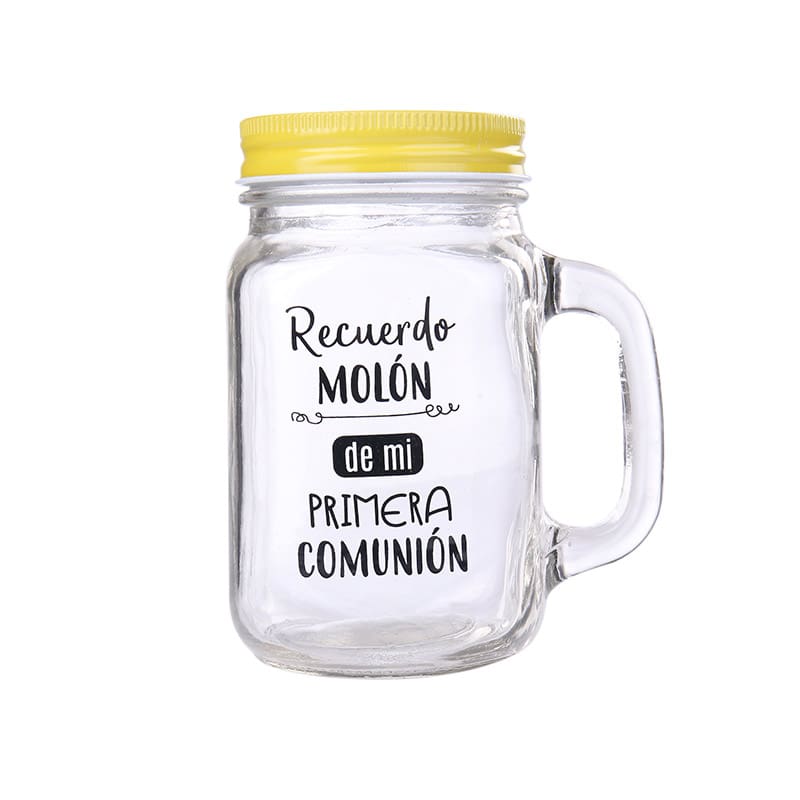 Jarra con pajita “Recuerdo muy mol贸n”. 4 colores disponibles. - Imagen 3